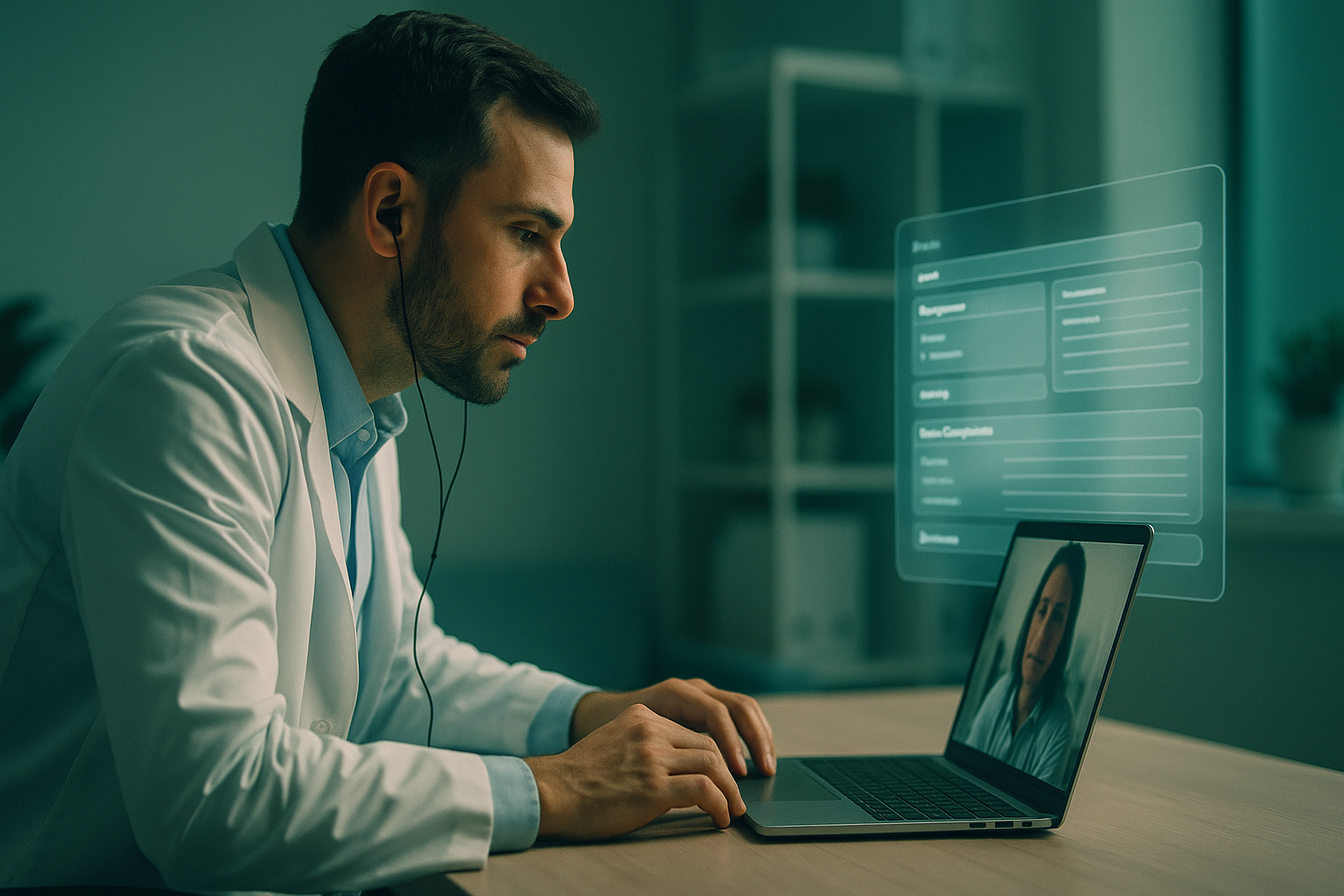 médico em teleconsulta